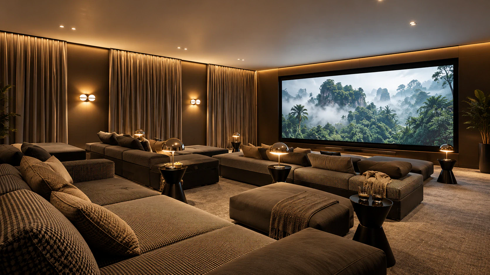 Cine en casa entre niebla tropical